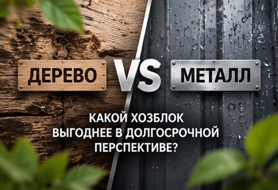 Металл против дерева: какой хозблок выгоднее
